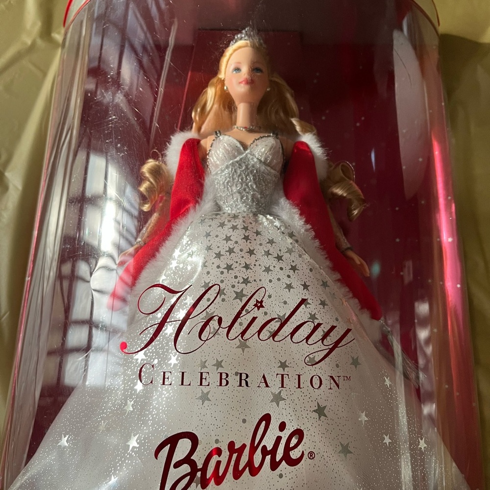Barbie Holiday Celebration Doll - Silver and Red 2001 Special Edition Super Rare
